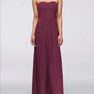 David’s Bridal Wine dress